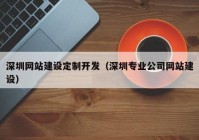 深圳网站建设定制开发（深圳专业公司网站建设）