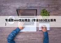 专业性seo优化理念（专业SEO优化服务）