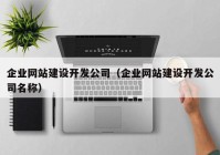 企业网站建设开发公司（企业网站建设开发公司名称）